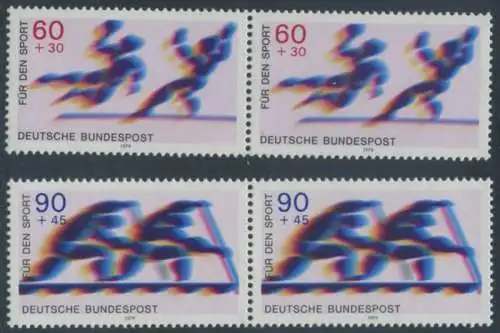 BUND 1979 Michel-Nummer 1009-1010 postfrisch SATZ(2) horiz.PAARE