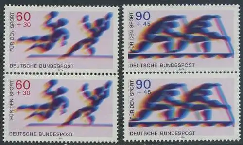 BUND 1979 Michel-Nummer 1009-1010 postfrisch SATZ(2) vert.PAARE