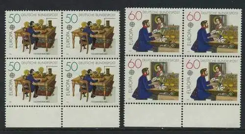 BUND 1979 Michel-Nummer 1011-1012 postfrisch SATZ(2) BLÖCKE RÄNDER unten