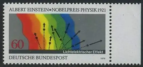 BUND 1979 Michel-Nummer 1019 postfrisch EINZELMARKE RAND rechts