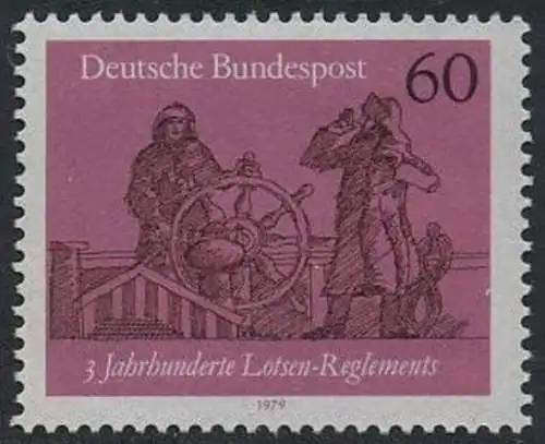 BUND 1979 Michel-Nummer 1022 postfrisch EINZELMARKE