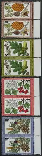 BUND 1979 Michel-Nummer 1024-1027 postfrisch SATZ(4) vert.PAARE RÄNDER rechts