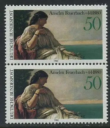 BUND 1980 Michel-Nummer 1033 postfrisch vert.PAAR