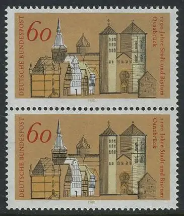 BUND 1980 Michel-Nummer 1035 postfrisch vert.PAAR