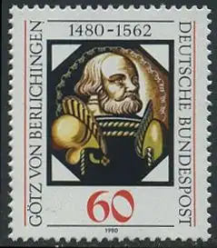 BUND 1980 Michel-Nummer 1036 postfrisch EINZELMARKE