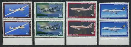 BUND 1980 Michel-Nummer 1040-1043 postfrisch SATZ(4) vert.PAARE RÄNDER unten