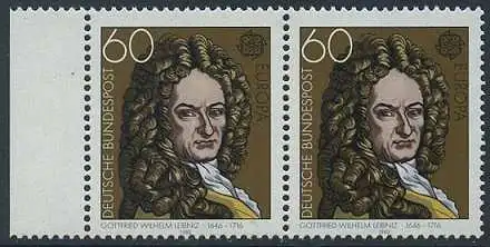 BUND 1980 Michel-Nummer 1050 postfrisch horiz.PAAR RAND links