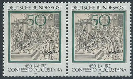 BUND 1980 Michel-Nummer 1051 postfrisch horiz.PAAR