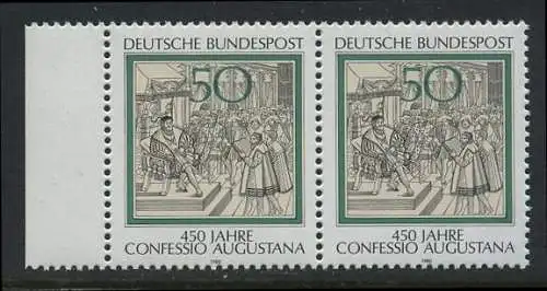 BUND 1980 Michel-Nummer 1051 postfrisch horiz.PAAR RAND links