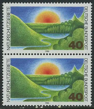 BUND 1980 Michel-Nummer 1052 postfrisch vert.PAAR