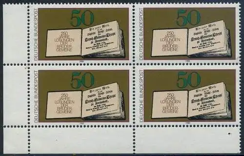 BUND 1980 Michel-Nummer 1054 postfrisch BLOCK ECKRAND unten links