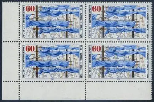 BUND 1980 Michel-Nummer 1058 postfrisch BLOCK ECKRAND unten links