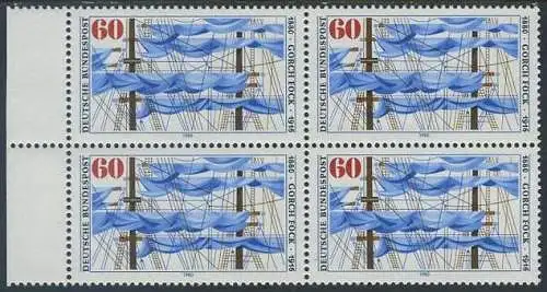 BUND 1980 Michel-Nummer 1058 postfrisch BLOCK RÄNDER links