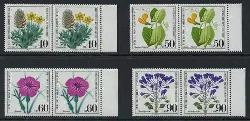 BUND 1980 Michel-Nummer 1059-1062 postfrisch SATZ(4) horiz.PAARE RÄNDER rechts