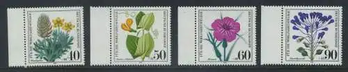 BUND 1980 Michel-Nummer 1059-1062 postfrisch SATZ(4) EINZELMARKEN RÄNDER links