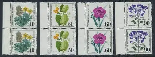 BUND 1980 Michel-Nummer 1059-1062 postfrisch SATZ(4) vert.PAARE RÄNDER links