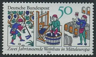 BUND 1980 Michel-Nummer 1063 postfrisch EINZELMARKE