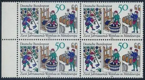 BUND 1980 Michel-Nummer 1063 postfrisch BLOCK RÄNDER links
