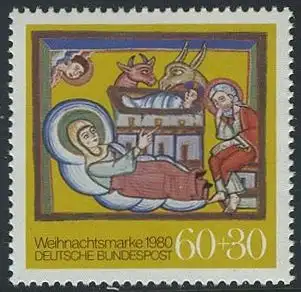BUND 1980 Michel-Nummer 1066 postfrisch EINZELMARKE