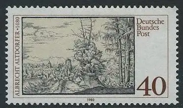 BUND 1980 Michel-Nummer 1067 postfrisch EINZELMARKE