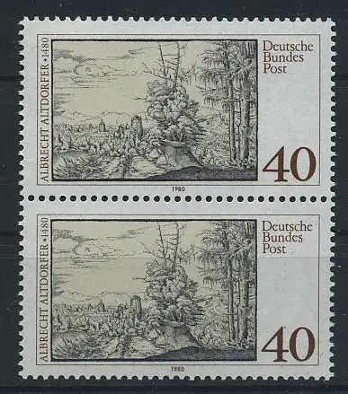 BUND 1980 Michel-Nummer 1067 postfrisch vert.PAAR