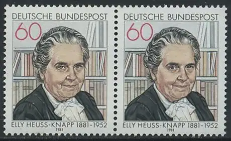 BUND 1981 Michel-Nummer 1082 postfrisch horiz.PAAR