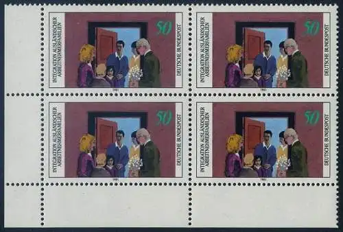 BUND 1981 Michel-Nummer 1086 postfrisch BLOCK ECKRAND unten links