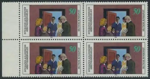 BUND 1981 Michel-Nummer 1086 postfrisch BLOCK RÄNDER links