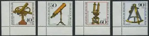 BUND 1981 Michel-Nummer 1090-1093 postfrisch SATZ(4) EINZELMARKEN ECKRÄNDER unten links