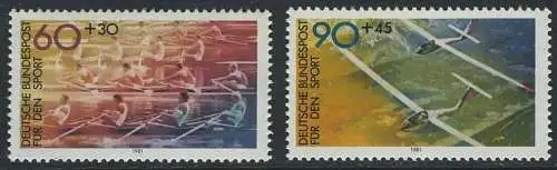 BUND 1981 Michel-Nummer 1094-1095 postfrisch SATZ(2) EINZELMARKEN