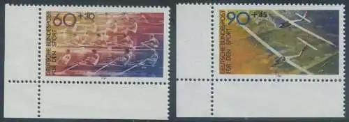 BUND 1981 Michel-Nummer 1094-1095 postfrisch SATZ(2) EINZELMARKEN ECKRÄNDER unten links
