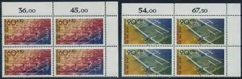 BUND 1981 Michel-Nummer 1094-1095 postfrisch SATZ(2) BLÖCKE ECKRAND oben rechts