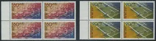 BUND 1981 Michel-Nummer 1094-1095 postfrisch SATZ(2) BLÖCKE RÄNDER links
