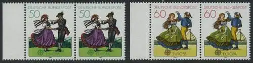 BUND 1981 Michel-Nummer 1096-1097 postfrisch SATZ(2) horiz.PAARE RÄNDER links