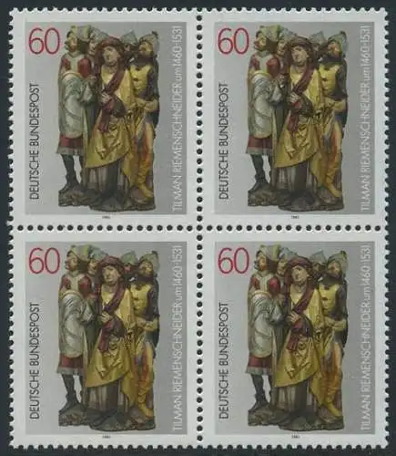 BUND 1981 Michel-Nummer 1099 postfrisch BLOCK