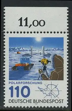 BUND 1981 Michel-Nummer 1100 postfrisch EINZELMARKE RAND oben