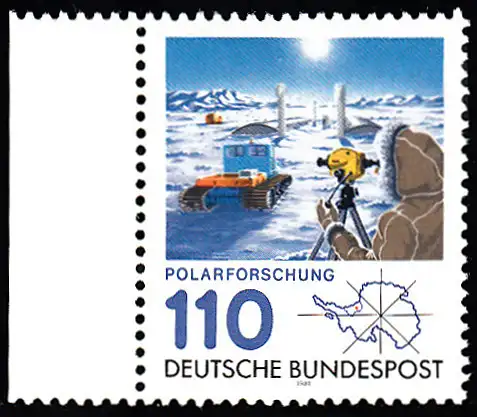 BUND 1981 Michel-Nummer 1100 postfrisch EINZELMARKE RAND links