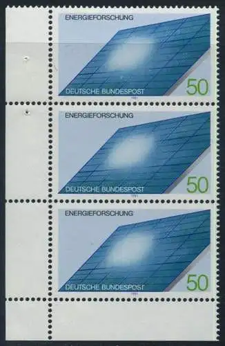 BUND 1981 Michel-Nummer 1101 postfrisch vert.STRIP(3) ECKRAND unten links