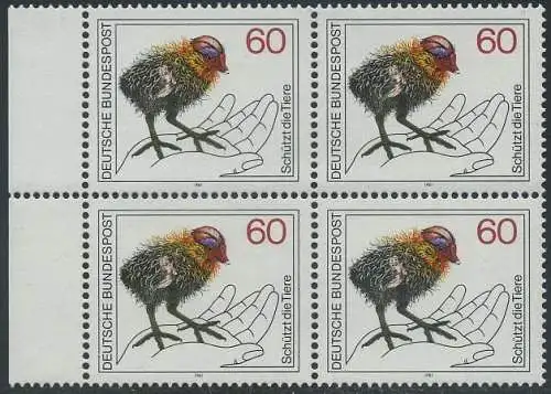 BUND 1981 Michel-Nummer 1102 postfrisch BLOCK RÄNDER links