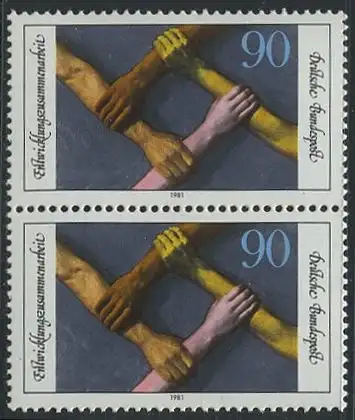 BUND 1981 Michel-Nummer 1103 postfrisch vert.PAAR