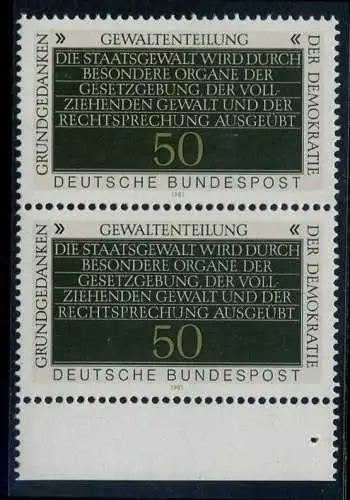 BUND 1981 Michel-Nummer 1106 postfrisch vert.PAAR RAND unten