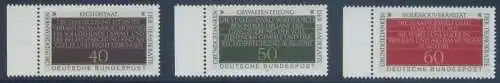 BUND 1981 Michel-Nummer 1105-1107 postfrisch SATZ(3) EINZELMARKEN RÄNDER links