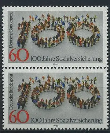 BUND 1981 Michel-Nummer 1116 postfrisch vert.PAAR