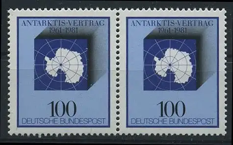 BUND 1981 Michel-Nummer 1117 postfrisch horiz.PAAR