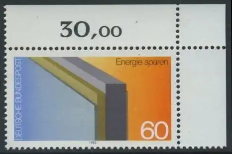 BUND 1982 Michel-Nummer 1119 postfrisch EINZELMARKE ECKRAND oben rechts