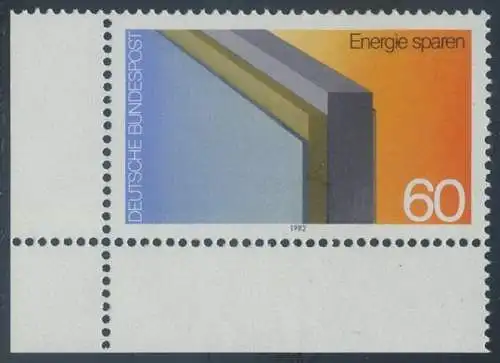 BUND 1982 Michel-Nummer 1119 postfrisch EINZELMARKE ECKRAND unten links