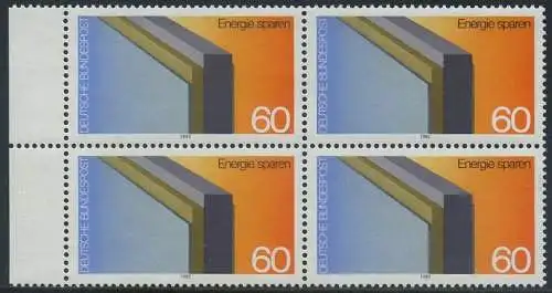 BUND 1982 Michel-Nummer 1119 postfrisch BLOCK RÄNDER links