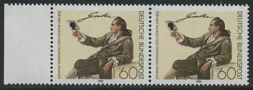 BUND 1982 Michel-Nummer 1121 postfrisch horiz.PAAR RAND links
