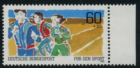 BUND 1982 Michel-Nummer 1127 postfrisch EINZELMARKE RAND rechts