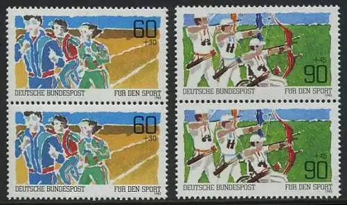 BUND 1982 Michel-Nummer 1127-1128 postfrisch SATZ(2) vert.PAARE